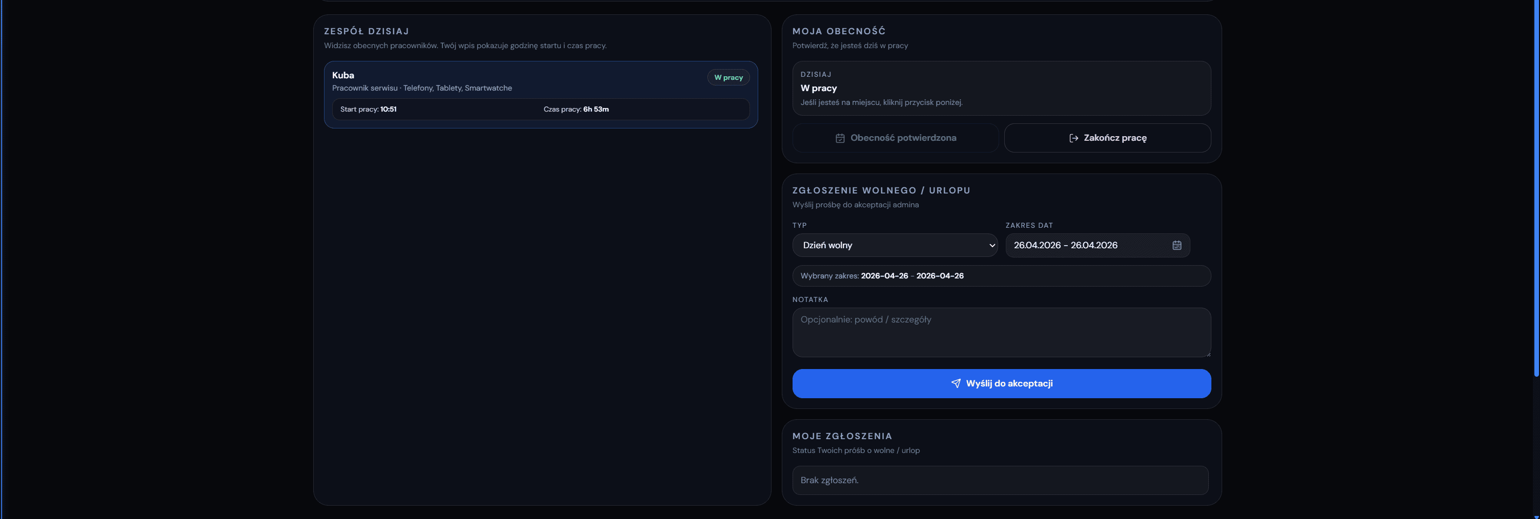 PRO-KOM Serwis System - Zespół dzisiaj